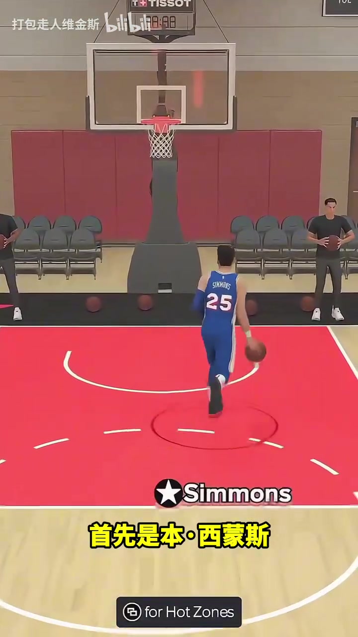 夠獵奇外網(wǎng)網(wǎng)紅游戲里用奧尼爾和西蒙斯進(jìn)行投籃大賽