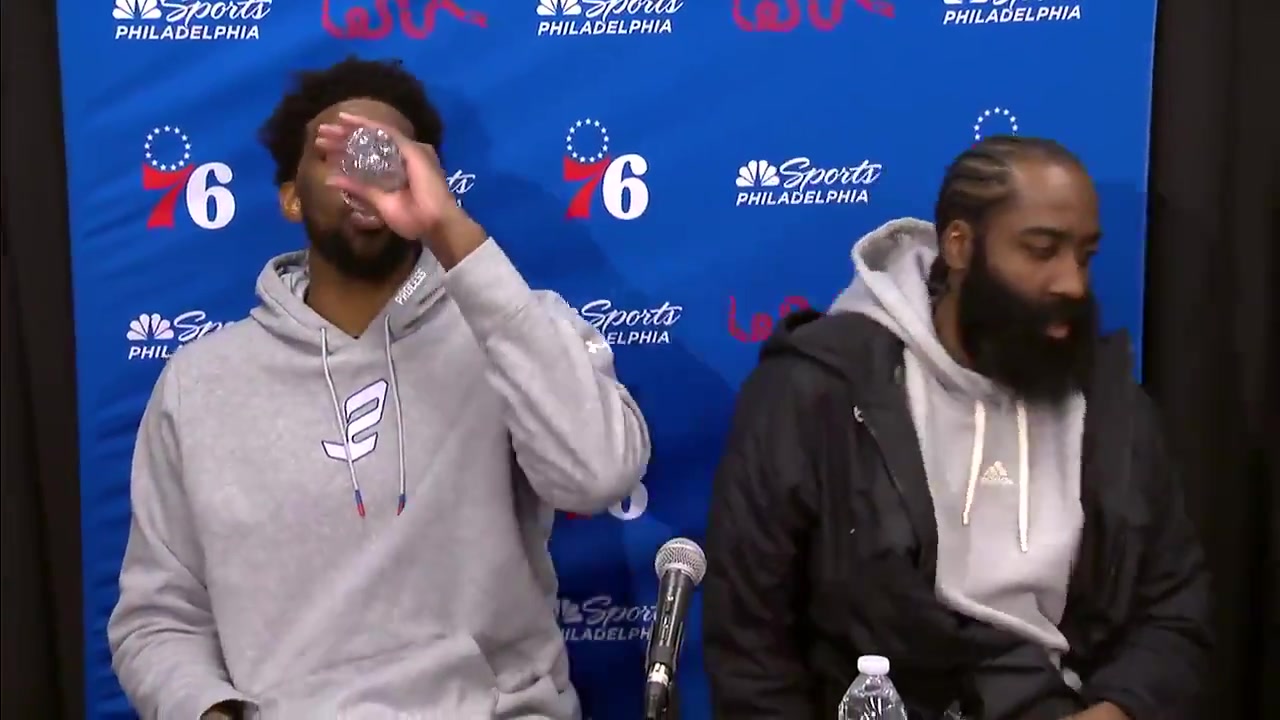 簡直就像口服液啊名場面恩比德表演絕活哈登滿臉疑惑