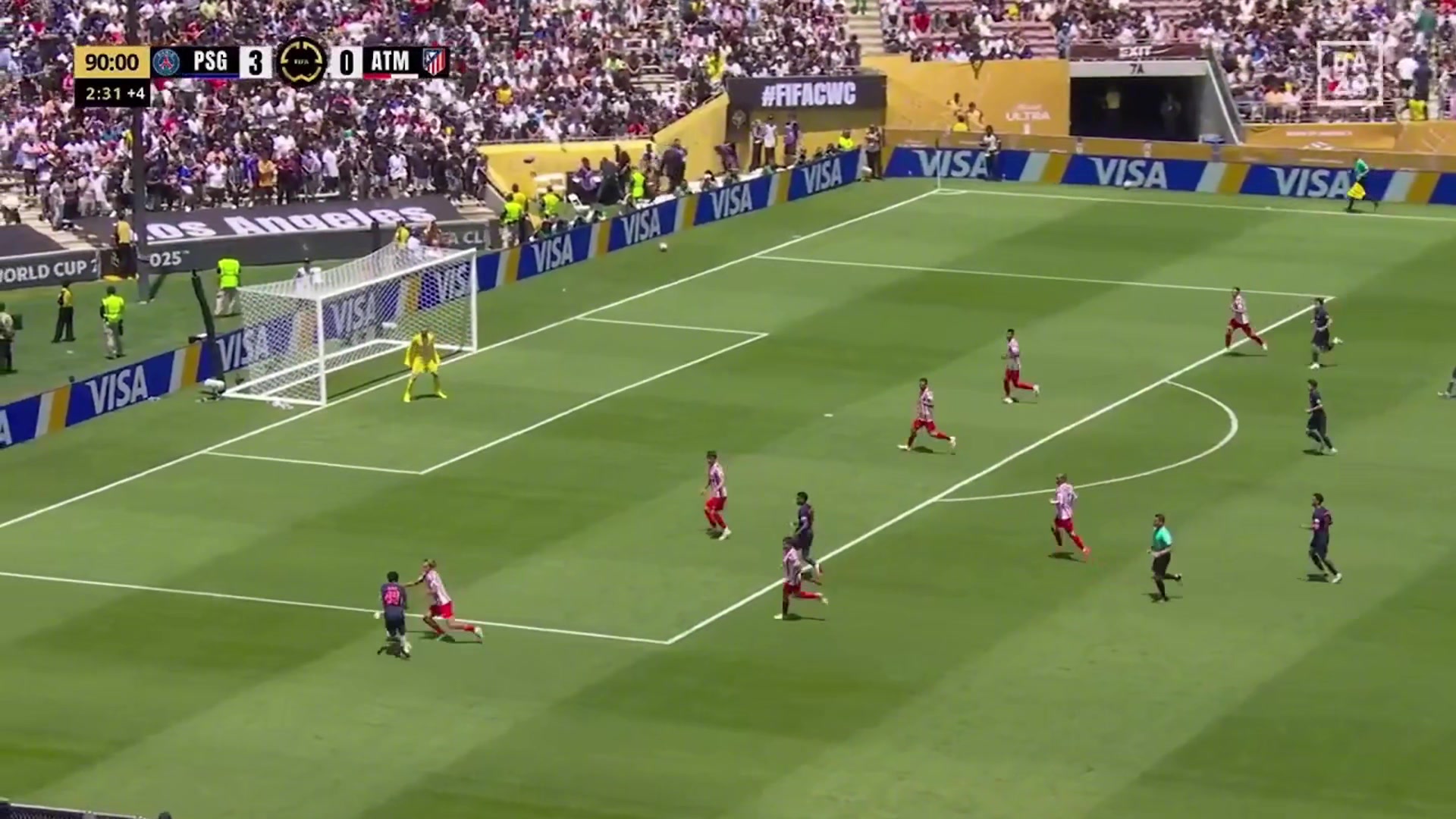 巴黎4-0馬競勒諾爾芒手球送點(diǎn)李剛?cè)手髁P命中