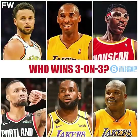 詹科各帶一隊打3v3哪邊會贏