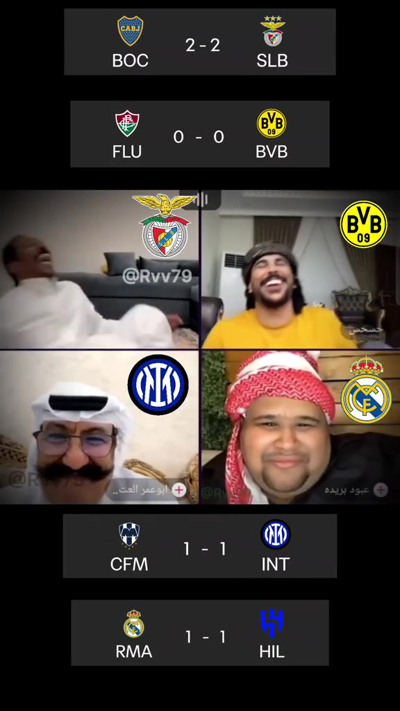 網(wǎng)友整活世俱杯首輪戰(zhàn)罷歐洲四大失意豪強正好湊成一桌