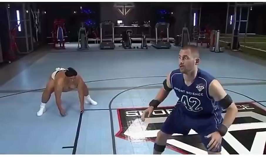 巔峰樂(lè)福的下盤力量有多猛對(duì)抗350磅相撲選手不落下風(fēng)