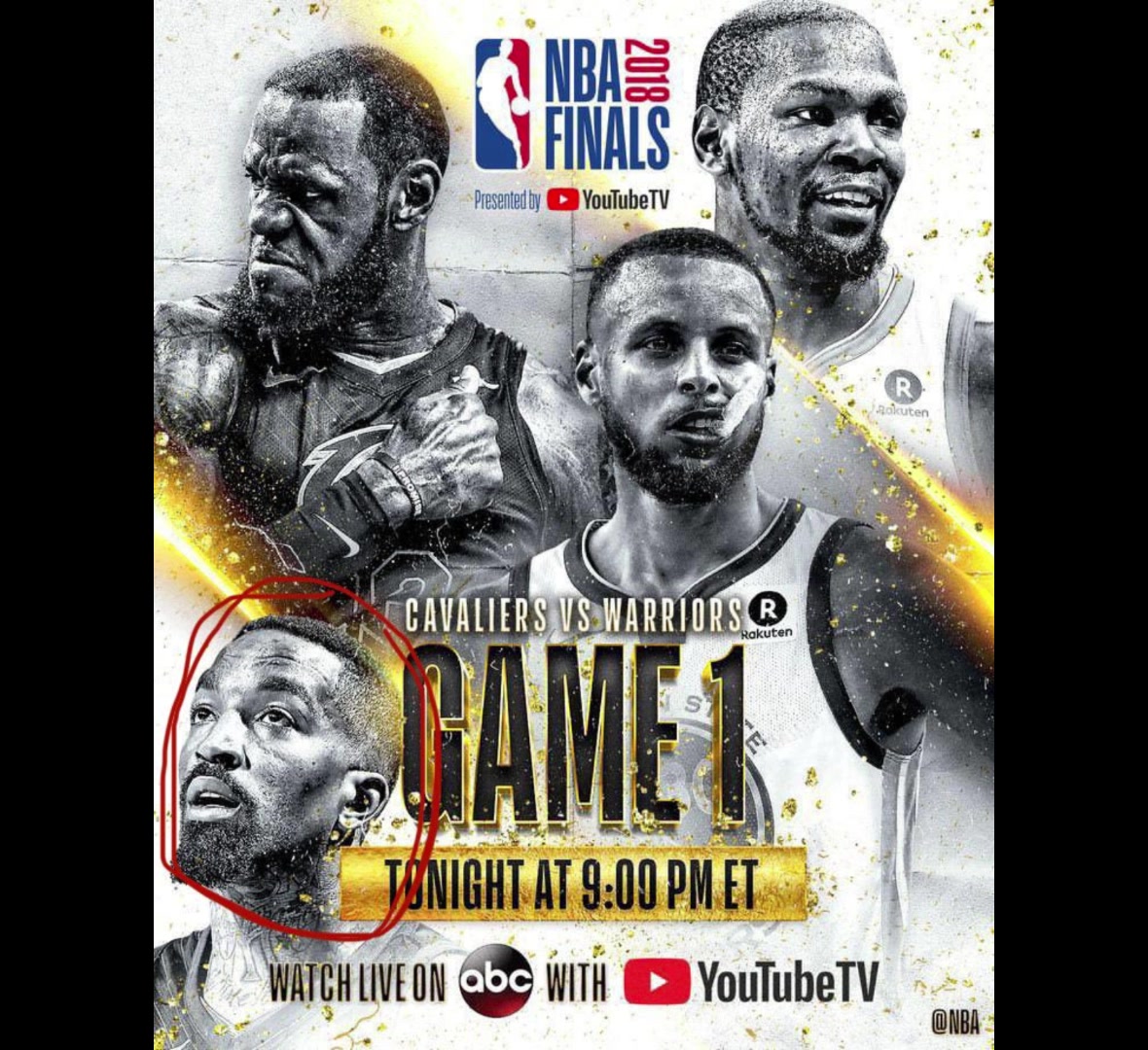 2018總決賽海報(bào)勇士這邊是庫(kù)里KD騎士則是詹姆斯JR