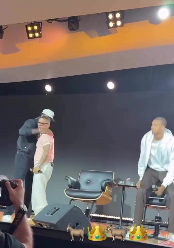 詹姆斯跟文班亞馬在舞臺上聯(lián)手了