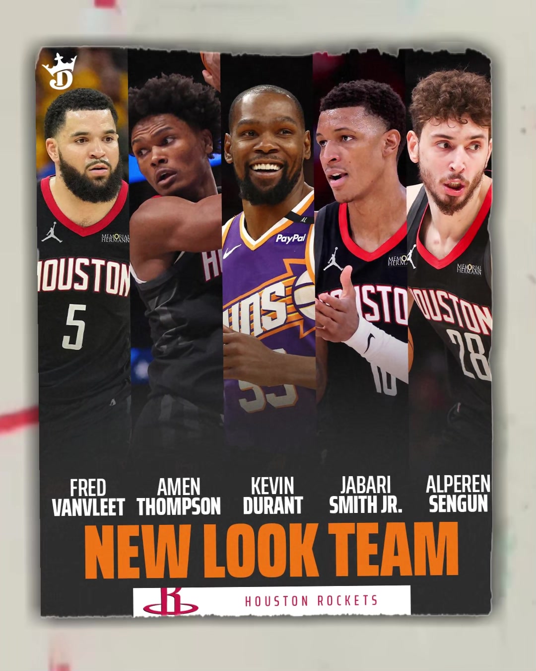 能沖擊總冠軍嗎火箭新賽季首發(fā)陣容這天賦強(qiáng)得可怕