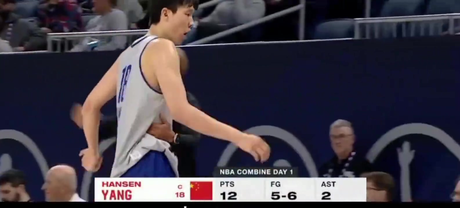 這場打開老美認(rèn)知楊瀚森聯(lián)合試訓(xùn)首秀驚艷7中5得12分