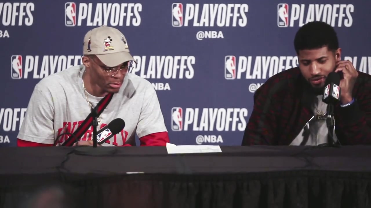 經(jīng)典采訪威少一臉苦澀喬治那是糟糕選擇利拉德就是投進(jìn)了