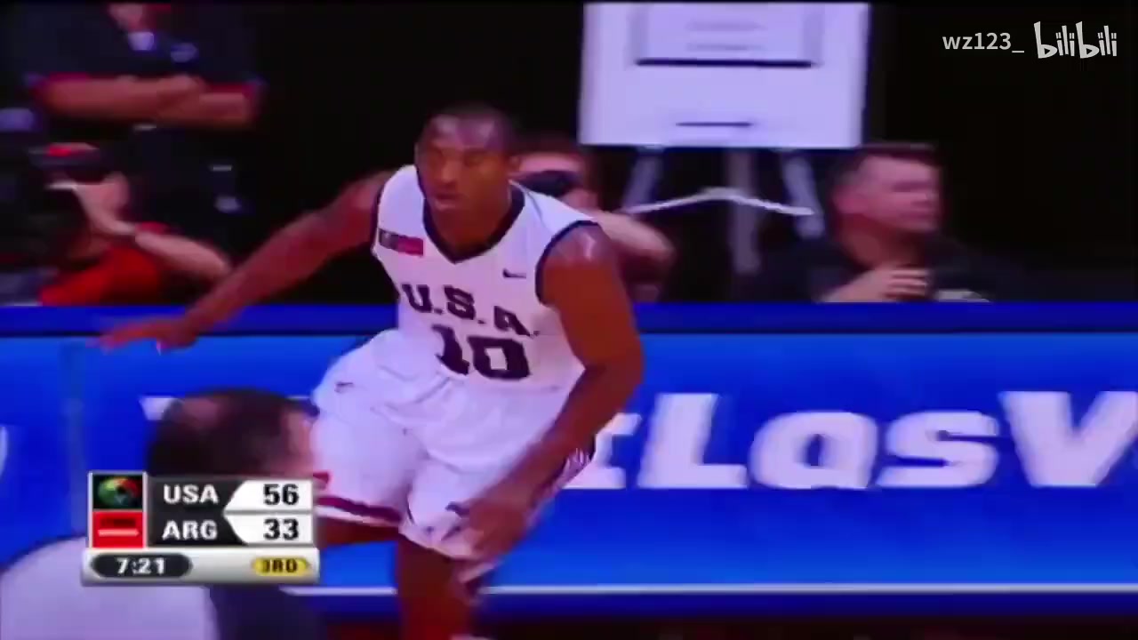 如日中天科比07男籃美錦賽高光精華所到之處只有歡呼聲