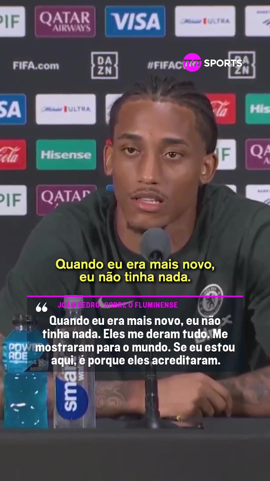 若昂-佩德羅對老東家表達感激我能在這里是因為他們相信我