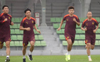 國(guó)足全力備戰(zhàn)中國(guó)香港比賽