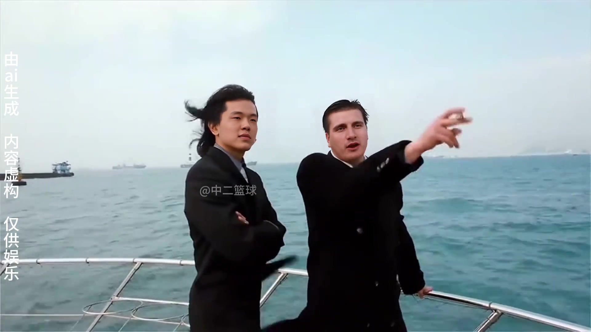 AI惡搞小楊瀚森和大佬約基奇在游艇上笑談如何征服聯(lián)盟