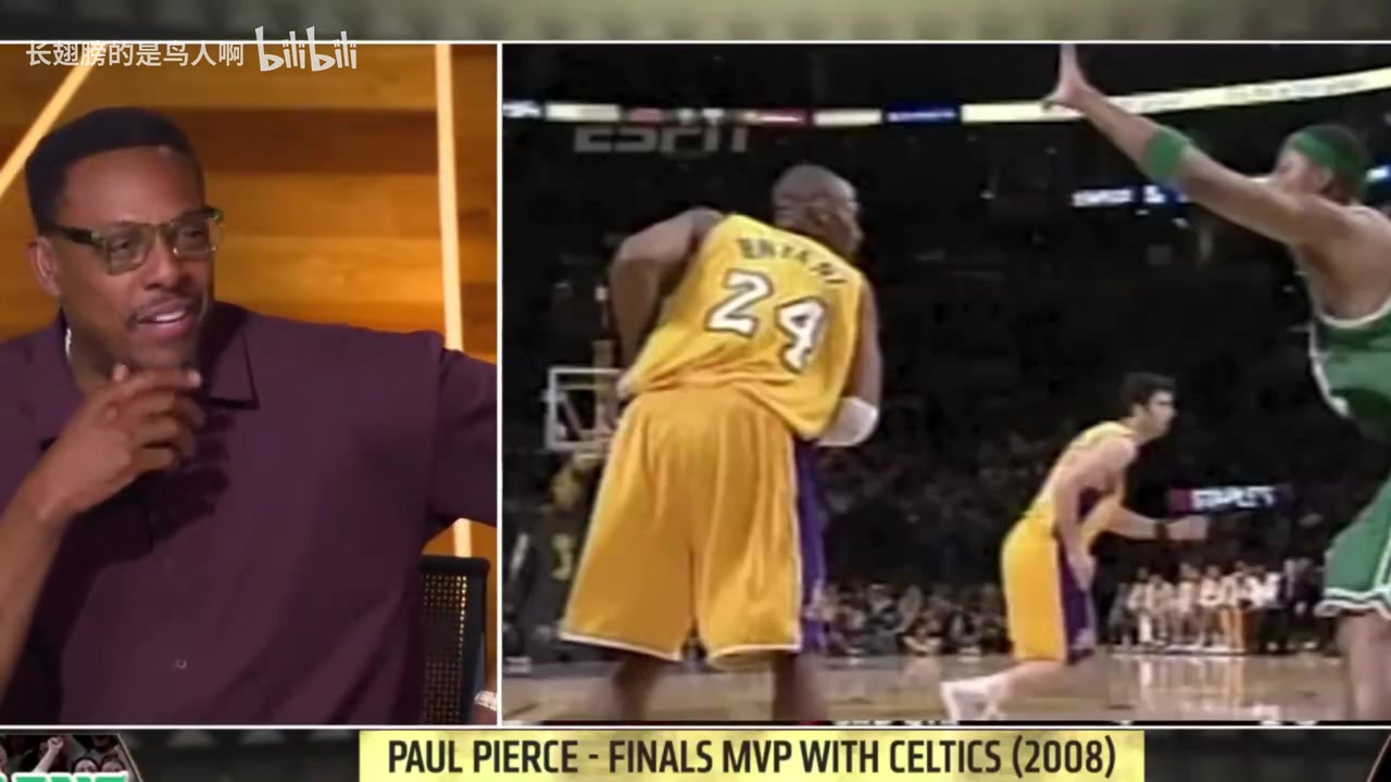 皮爾斯和科比對視仿佛看到喬丹08年是超人對抗我們四人軍團