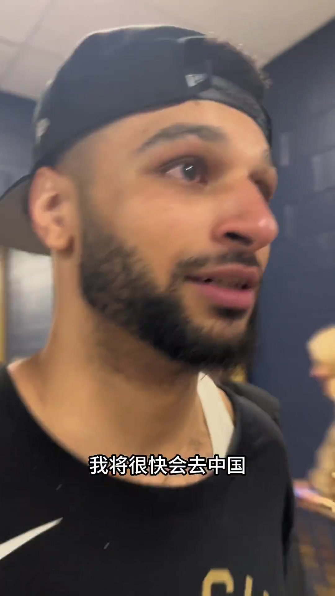 穆雷與波普在球員通道對(duì)鏡頭稱將很快來(lái)中國(guó)與球迷見面