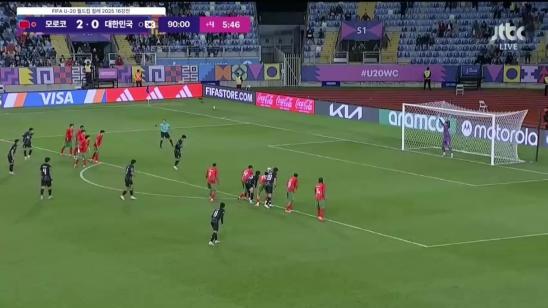 韓國(guó)1-2摩洛哥無緣八強(qiáng)U20世青賽亞洲4隊(duì)集體回家