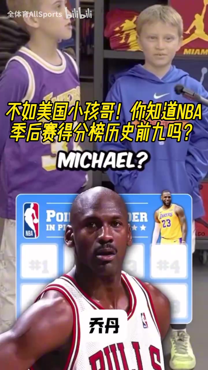 小球迷是真愛(ài)籃球啊街頭采訪NBA季后賽得分歷史前九都有誰(shuí)