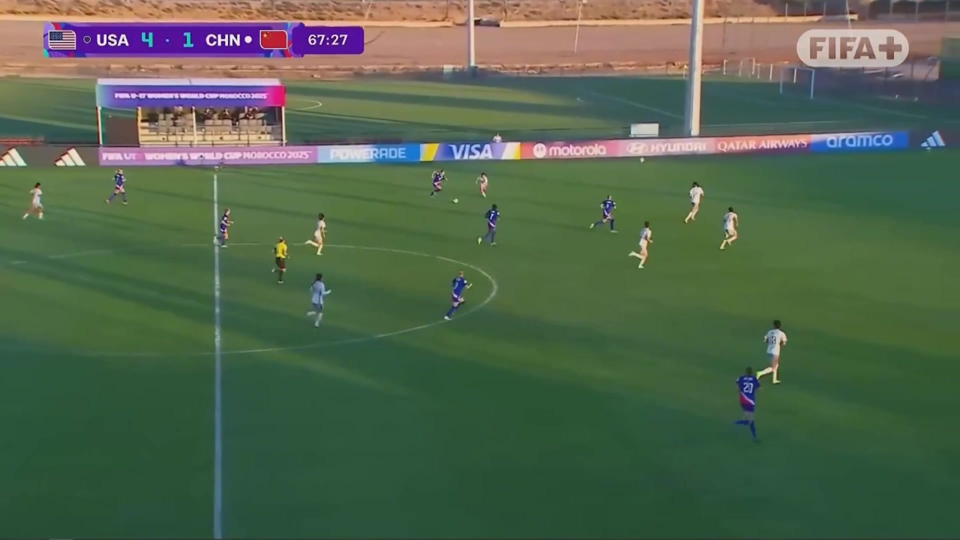 毫無還手之力馬爾瑟姆單刀破門達雙響U17美國女足5-1中國女足